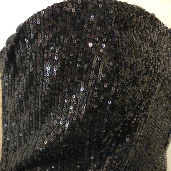 Fits 8-10 sweetheart high slits glitter midi - Picture 7 of 8